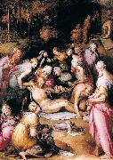 Naldini, Giovanni Battista Lamentation over the Dead Christ oil painting on canvas